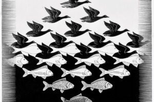 Houtsnede Escher